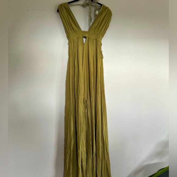 Free people “look into the sun” backless gauze maxi dress - Picture 2 of 8